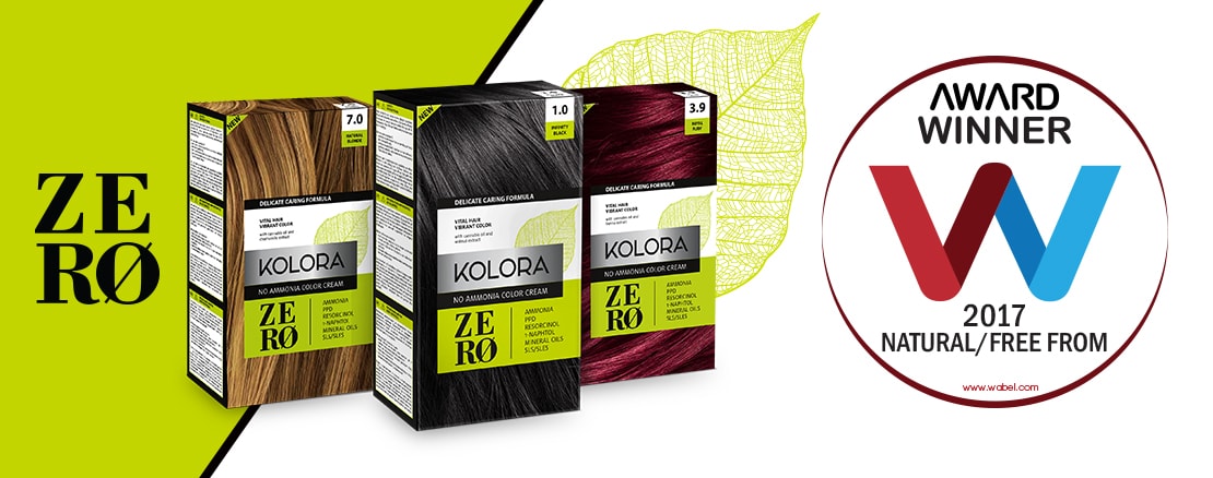 Kolora Zero je prva farba za kosu bez amonijaka, PPD-a i ostalih štetnih sastojaka za smanjivanje rizika od alergijskig reakcija u toku bojenja kose.