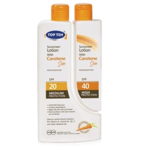 Top Ten Carotene losion za sunčanje 40SPF+20SPF 300ml