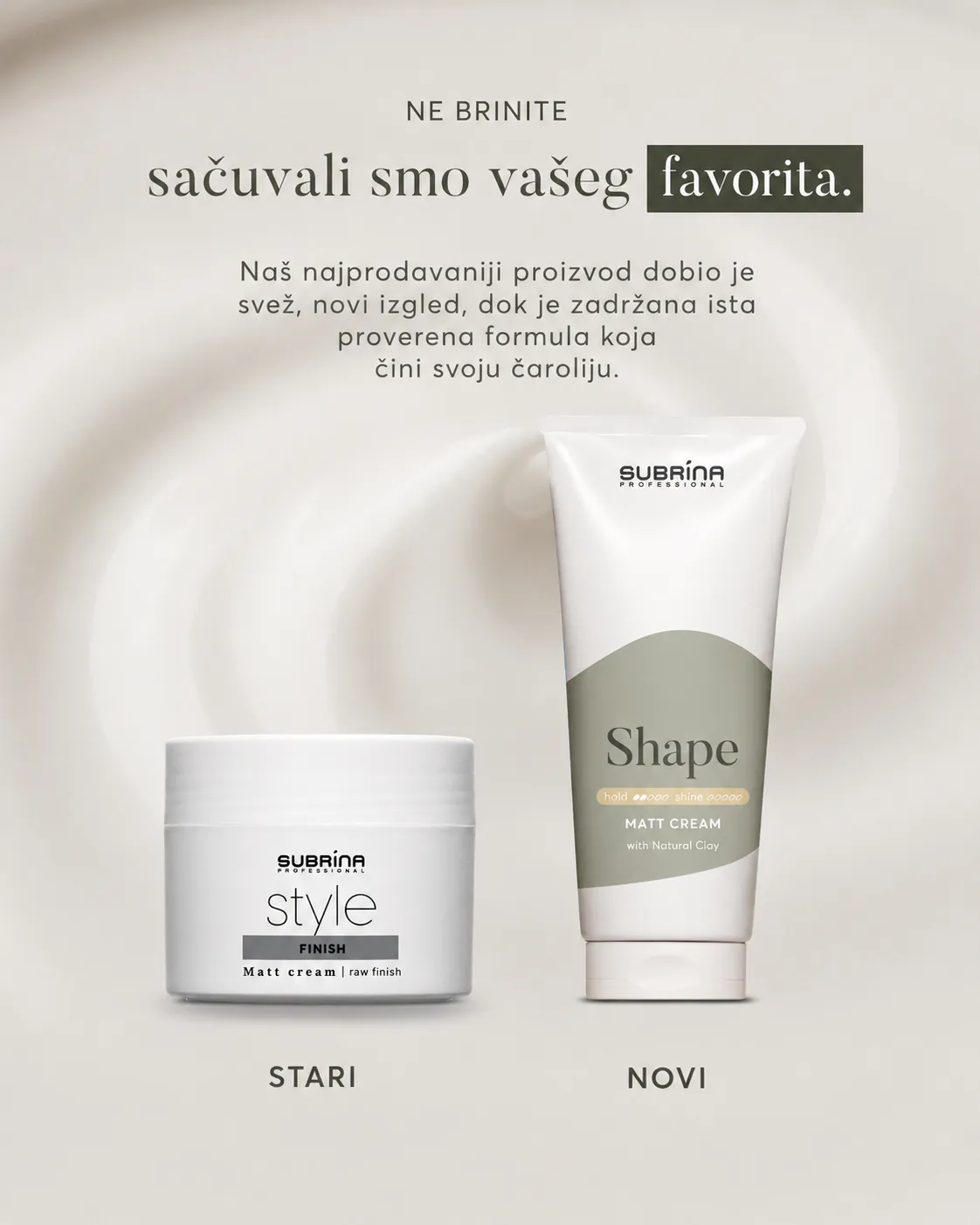 Subrina Professional Matt Cream novo pakovanje