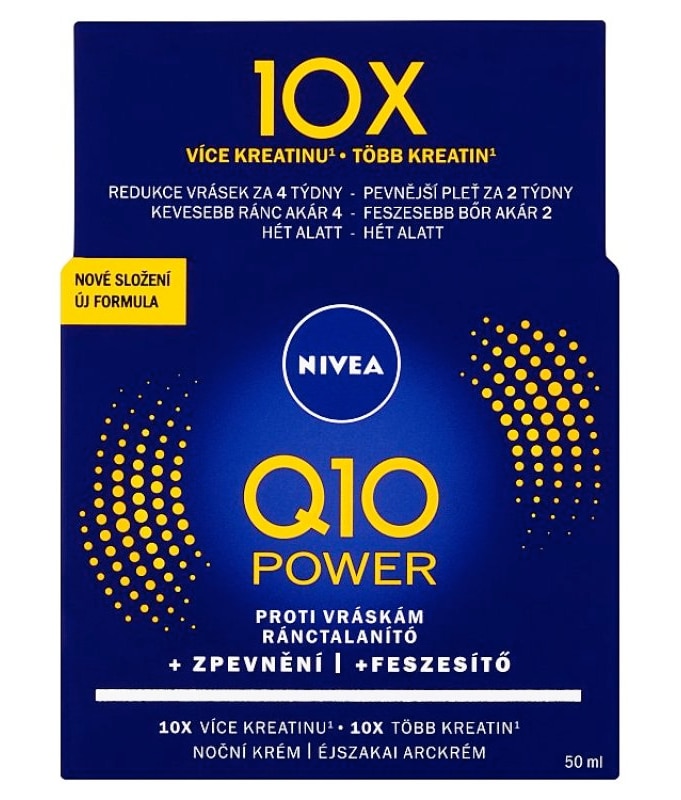 Nivea Q10 noćna krema protiv bora za normalnu kožu 50 ml