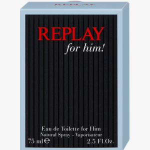 Replay muški parfem for Him! edt 75ml - Slika 2