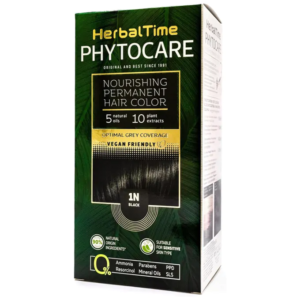 Herbal Time boja za kosu 1N Crna – 90% prirodna (Phytocare)