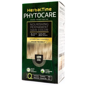 HerbalTime Phytocare 10N Bright Blonde – blistavo plava farba za kosu bez amonijaka