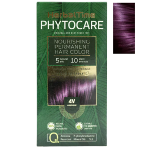 HerbalTime Phytocare 4V Aubergine – farba za kosu sa ljubičastim odsjajem bez amonijaka