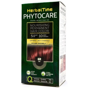 HerbalTime Phytocare 6R Red – crvena farba za kosu bez amonijaka