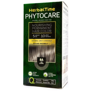 HerbalTime Phytocare 8A Ash Blonde – pepeljasto plava farba za kosu bez amonijaka